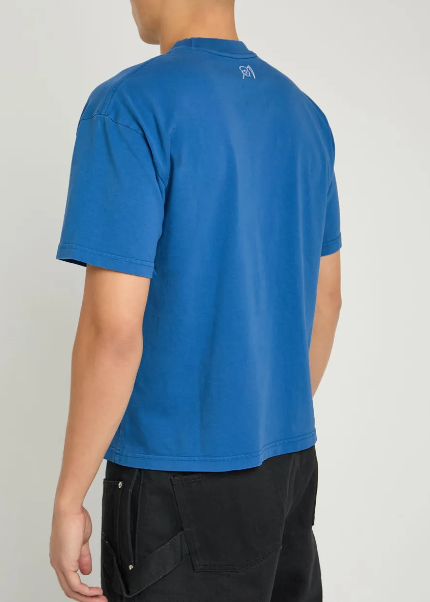 Skull Executioner puff print cotton T-shirt