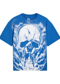 Skull Executioner puff print cotton T-shirt