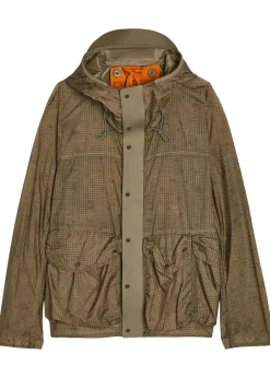 Skye checked hooded shell jacket