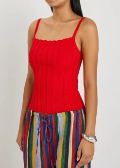 Skye ribbed-knit tank