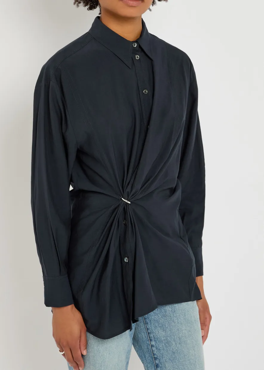 Skylark gathered woven shirt