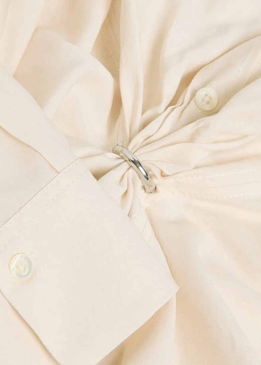 Skylark ring-embellished woven shirt