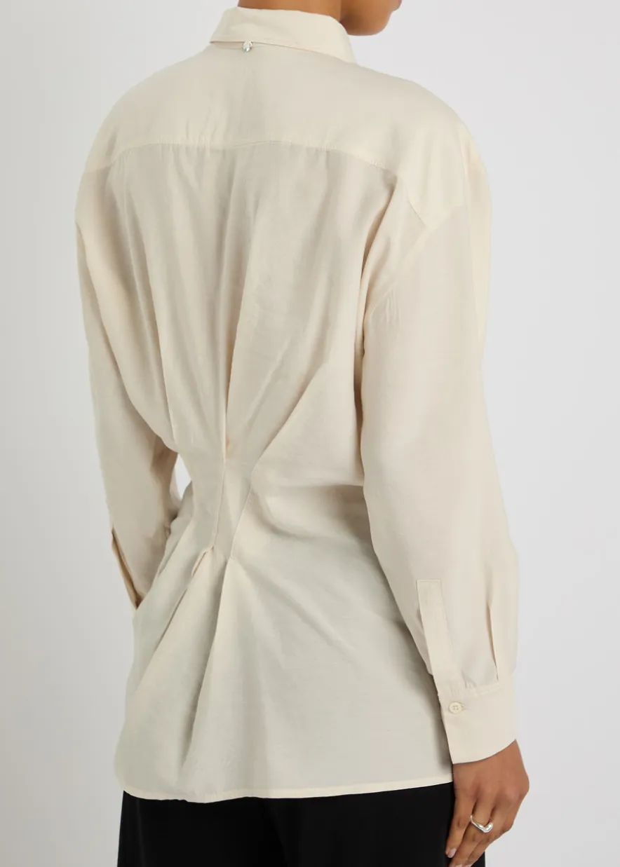 Skylark ring-embellished woven shirt