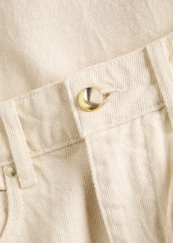 Slick wide-leg denim jeans