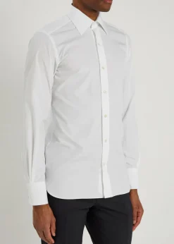 Slim-fit cotton shirt