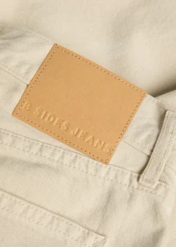 Slim Lasso structured barrel-leg jeans