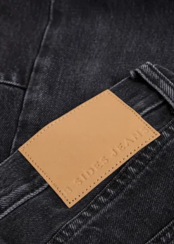Slim Lasso structured barrel-leg jeans
