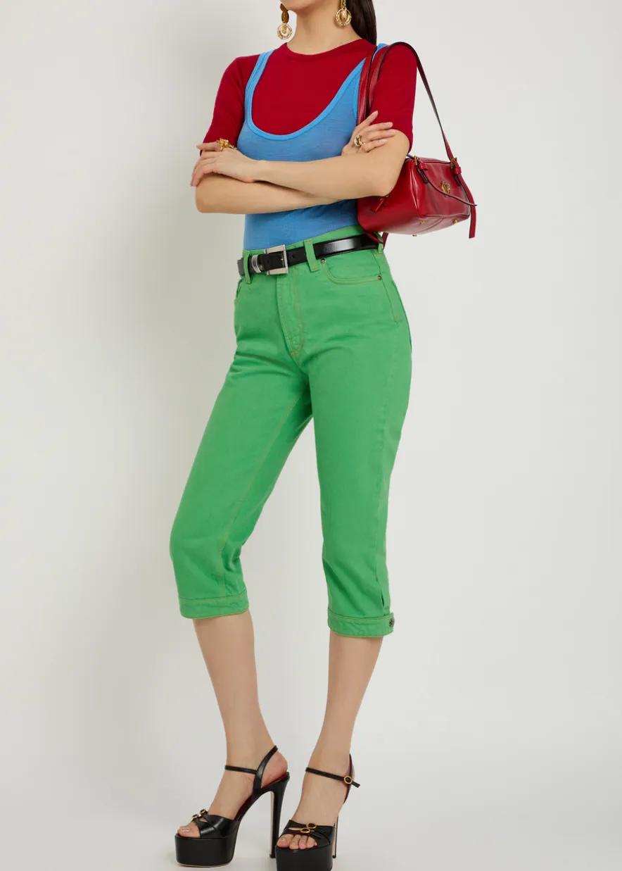 Slim-leg capri jeans
