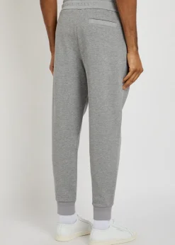 Slim-leg cotton-blend sweatpants