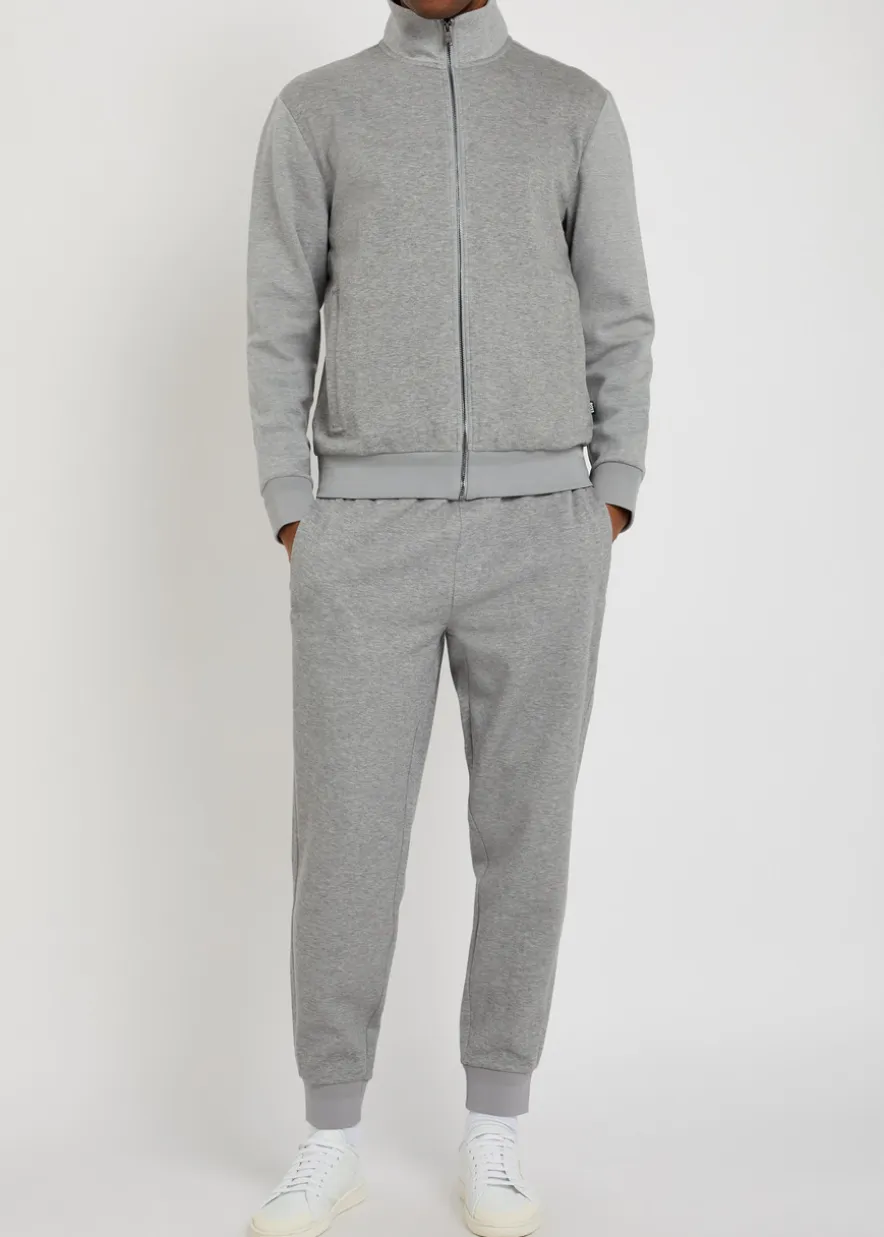 Slim-leg cotton-blend sweatpants