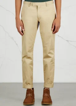 Slim-leg stretch cotton chinos