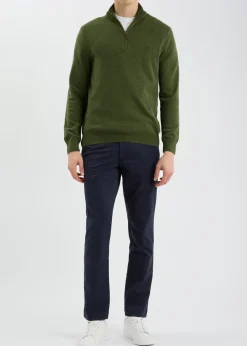 Slim-leg stretch cotton chinos