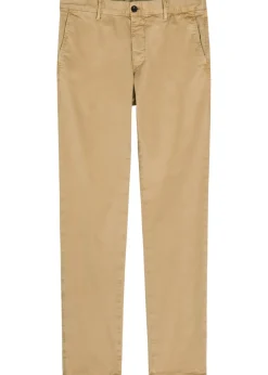 Slim-leg stretch-cotton trousers