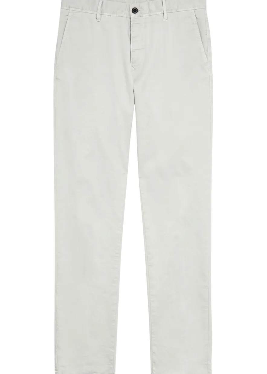 Slim-leg stretch-cotton trousers