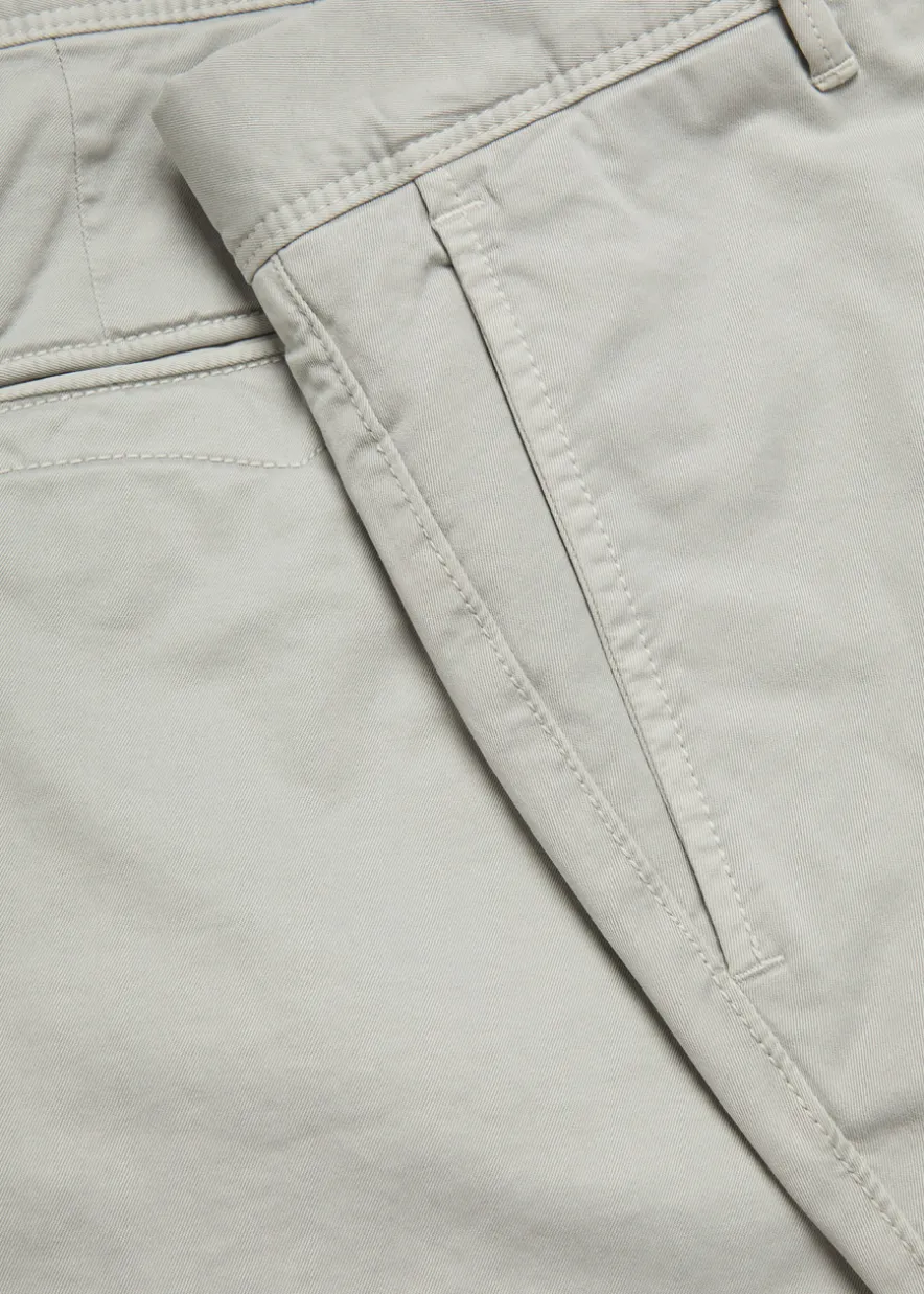 Slim-leg stretch-cotton trousers