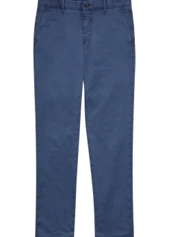 Slim-leg stretch-cotton trousers