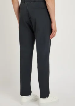 Slim-leg stretch-nylon trousers