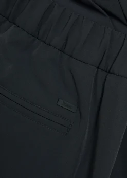 Slim-leg stretch-nylon trousers