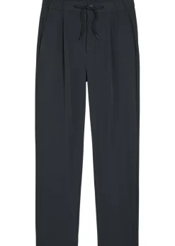 Slim-leg stretch-nylon trousers