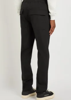 Slim-leg stretch-wool sweatpants