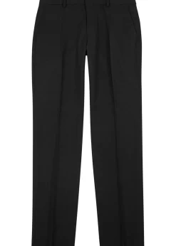Slim-leg stretch-wool trousers