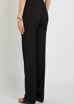 Slim-leg stretch-wool trousers