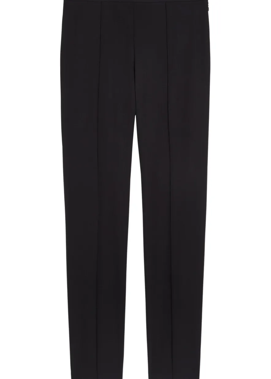 Slim-leg stretch-wool trousers
