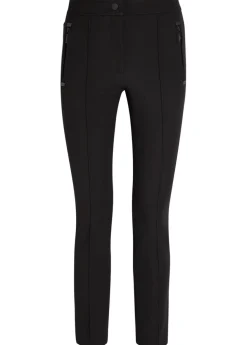 Slim-leg twill ski trousers