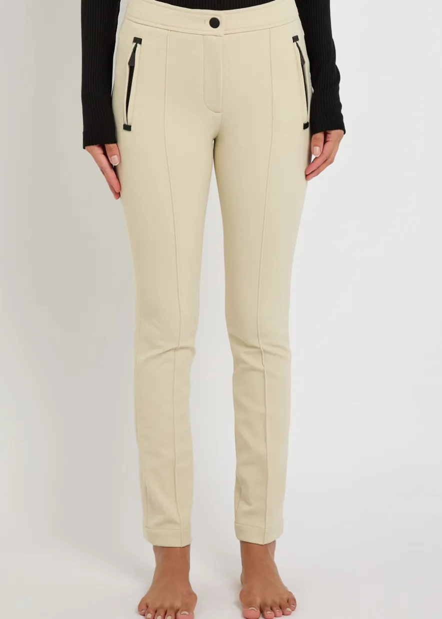 Slim-leg twill ski trousers
