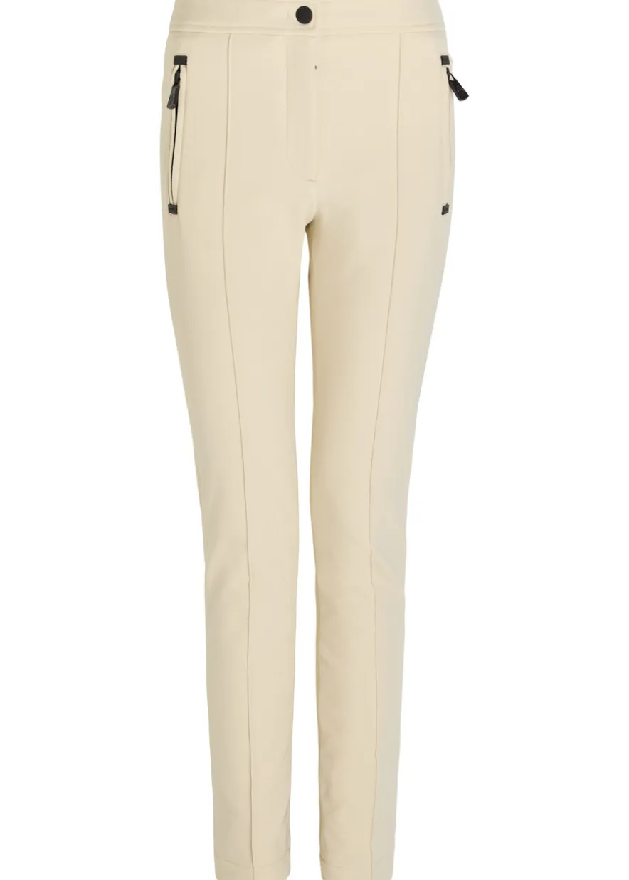 Slim-leg twill ski trousers