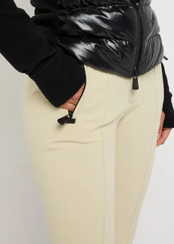 Slim-leg twill ski trousers