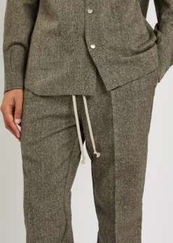 Slim-leg wool sweatpants