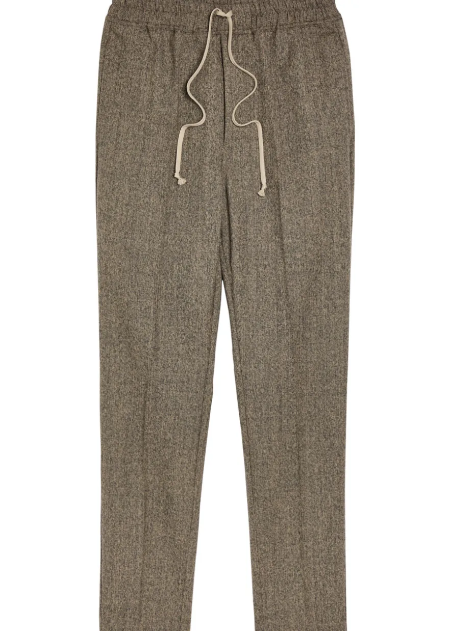 Slim-leg wool sweatpants