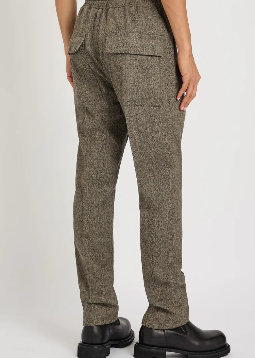 Slim-leg wool sweatpants