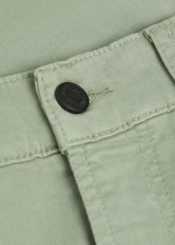 Slimmy tapered-leg stretch-sateen chino trousers