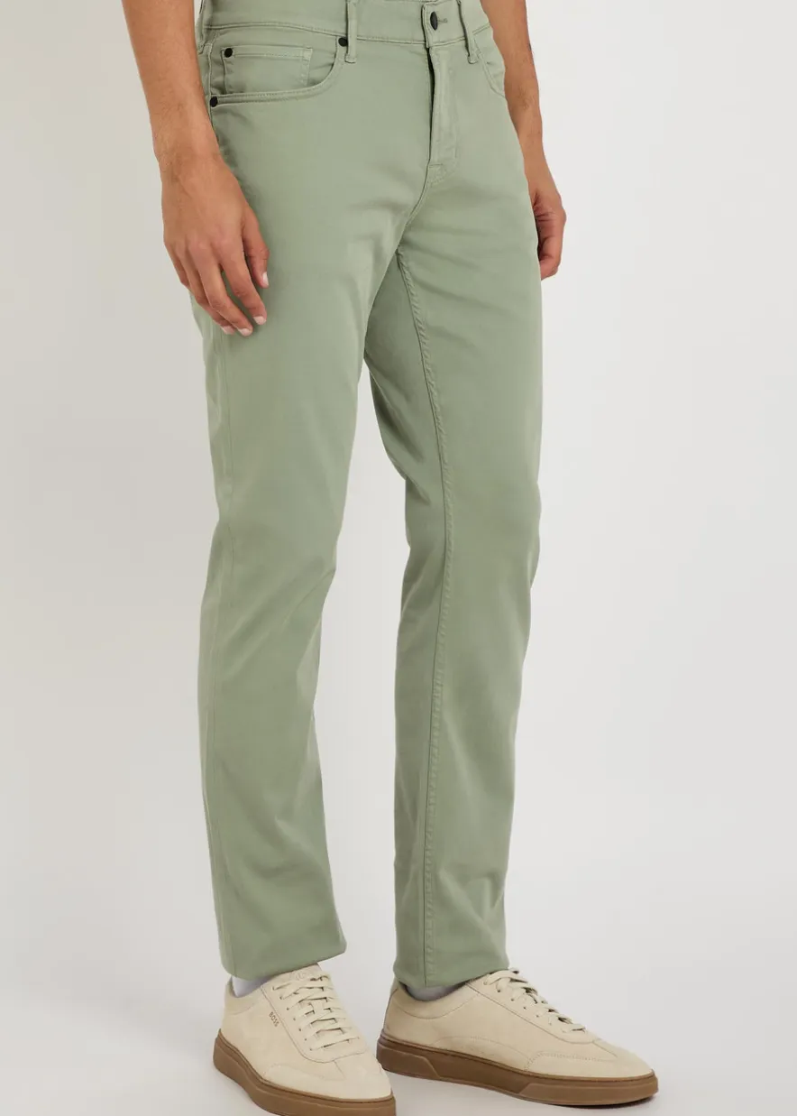 Slimmy tapered-leg stretch-sateen chino trousers