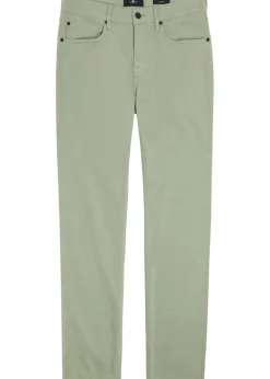 Slimmy tapered-leg stretch-sateen chino trousers