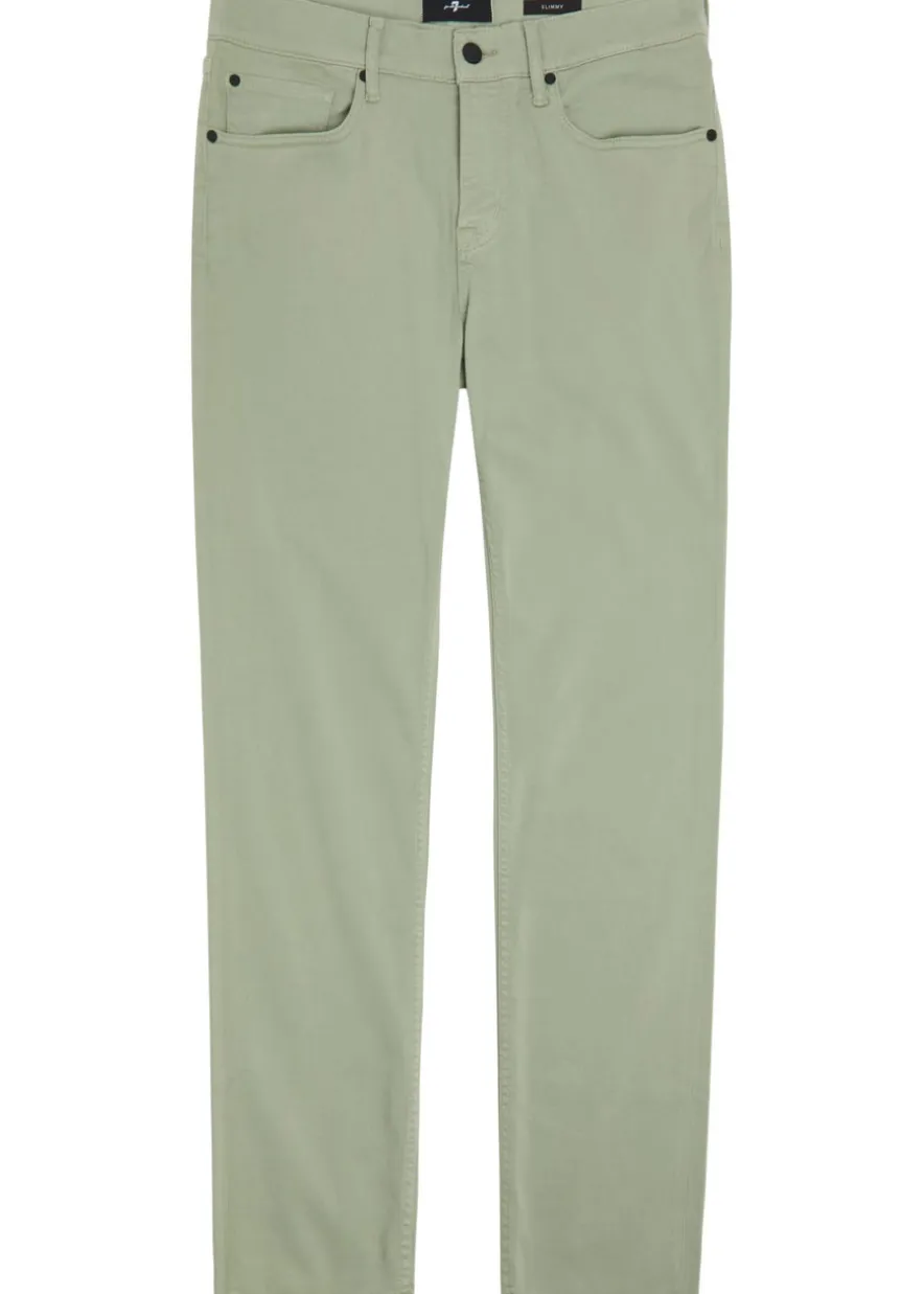 Slimmy tapered-leg stretch-sateen chino trousers