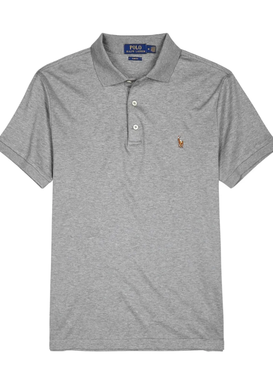 Slim Pima cotton polo shirt