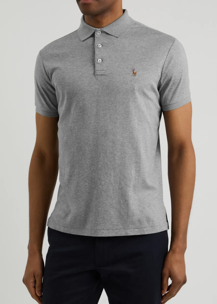 Slim Pima cotton polo shirt