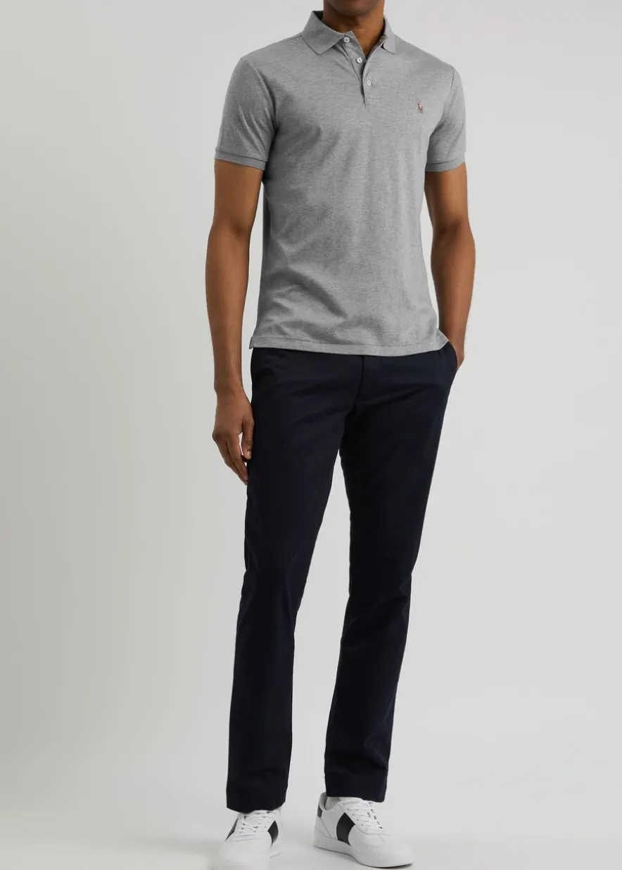 Slim Pima cotton polo shirt