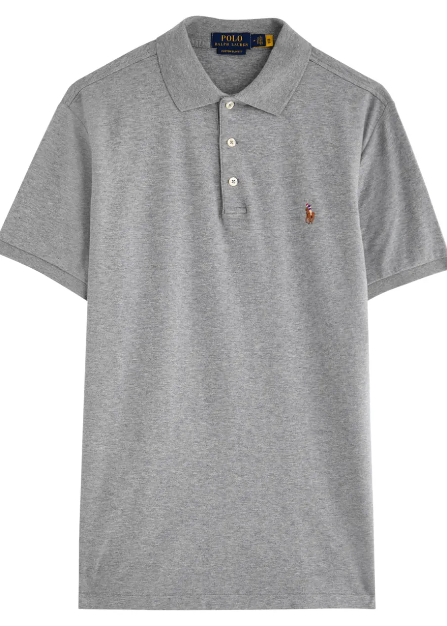 Slim Pima cotton polo shirt