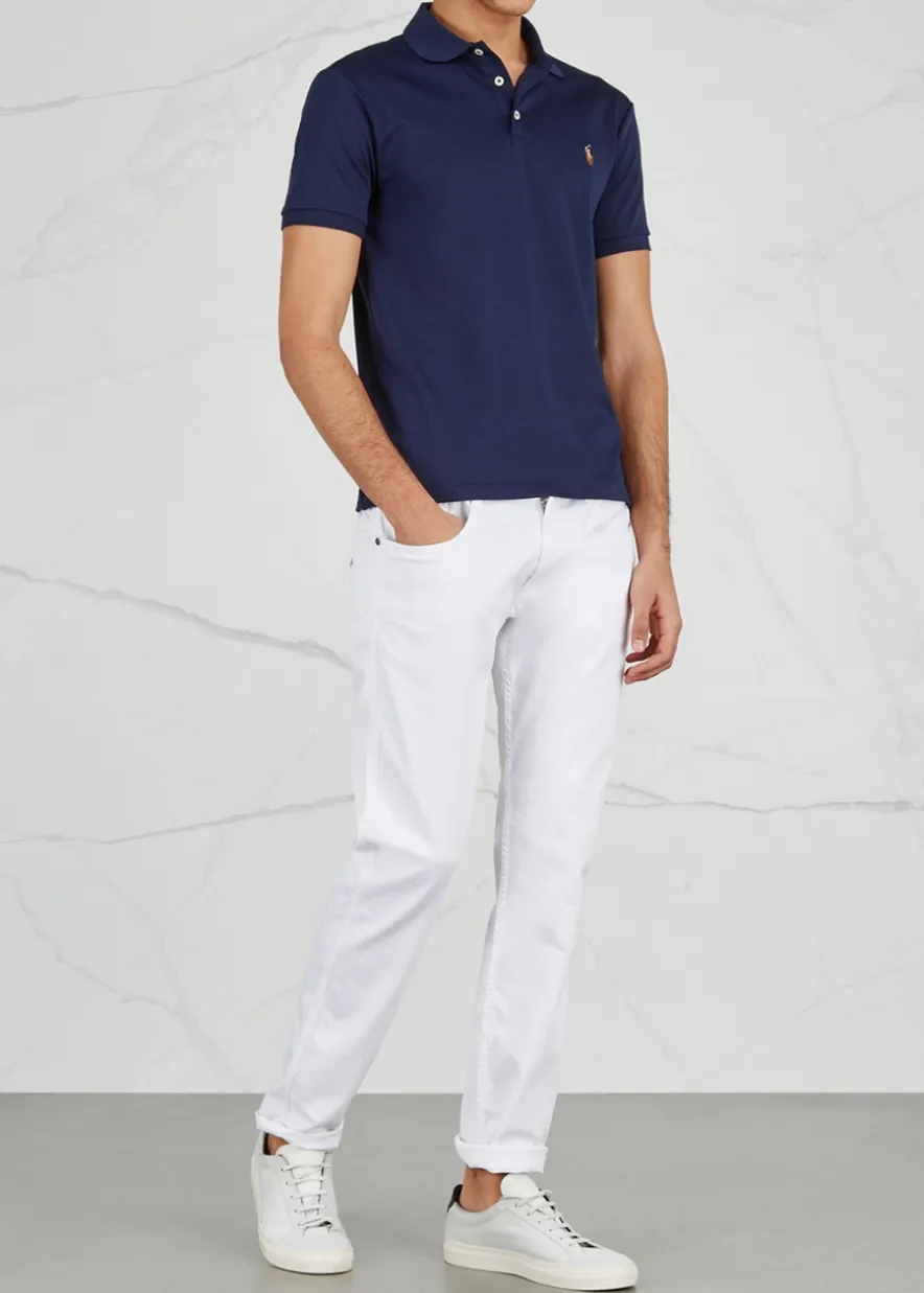 Slim Pima cotton polo shirt