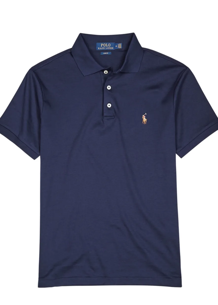 Slim Pima cotton polo shirt