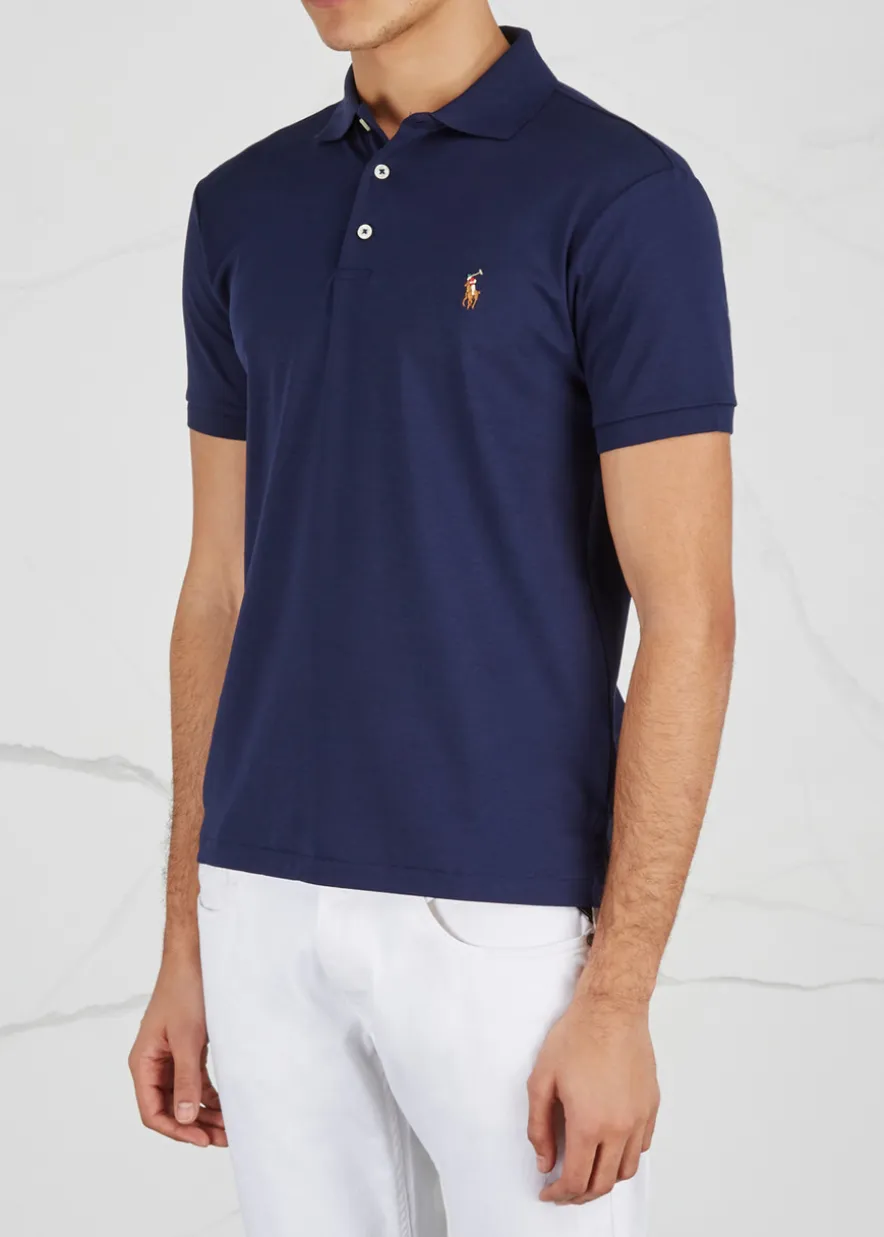 Slim Pima cotton polo shirt