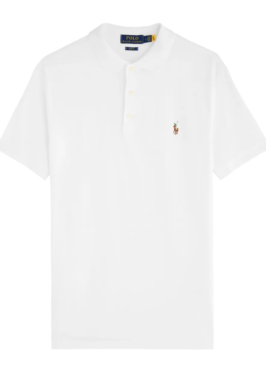Slim Pima cotton polo shirt