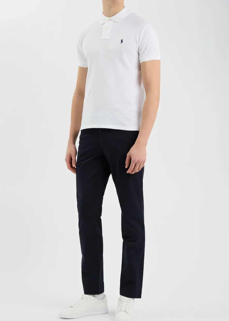 Slim piqué-cotton polo shirt