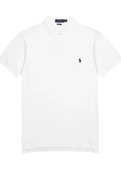 Slim piqué-cotton polo shirt