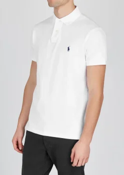 Slim piqué-cotton polo shirt