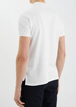 Slim piqué-cotton polo shirt